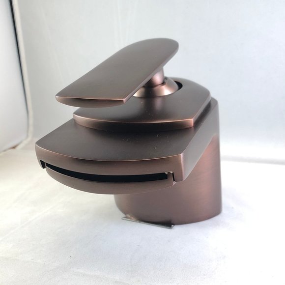 Widemouth Waterfall Single Handle Bathroom Faucet - Picture 7 of 9